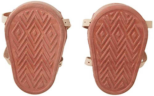 Custom Leathercraft CLC 318 Professional Heavy-Duty Molded Rubber Kneepads,Brown - style: Double Adjustable Leather Straps