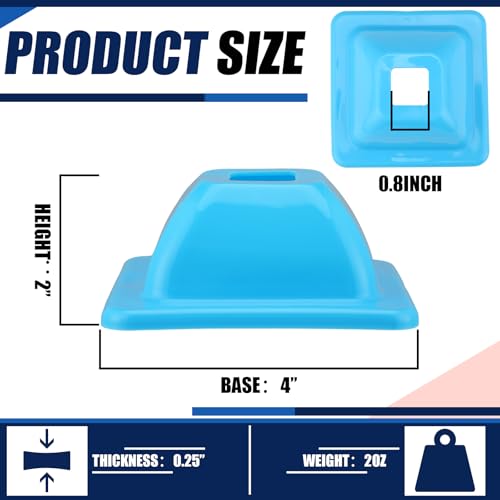 2" (15, 30 Pcs) Training Cones for Sports - color: Blue