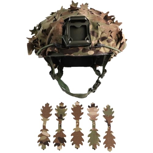 Tactical Helmet Cover Breathable Mesh Camo Camouflage Helmet Cover Great for Tactical Military Gear Combat Fast Helmet - color: CP