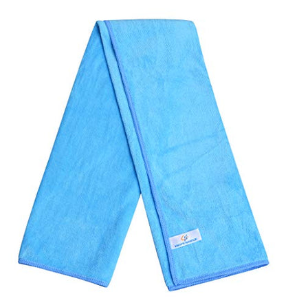 HOPESHINE Gyms Towels for Men & Women Microfiber Exercise Fitness Home Absorbent Sweat Yoga Towels Sports Towels Soft Fast Drying 16inch x32inch 3-Pack - color: Light Blue 3-pack