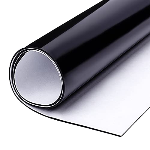 BENECREAT 4PCS Adhesive Silicone Sheet 11.8x8.2 Inch Black Nonslip Silicone Rubber Pad A4 Size 1mm Thick for Gaskets DIY Material, Supports, Leveling, Sealing, Bumpers, Protection, Abrasion, Flooring