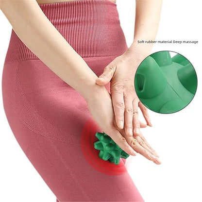 Spiky Massage Roll Balls, Deep Tissue Massager for Myofascial Release, Blue - color: Blue