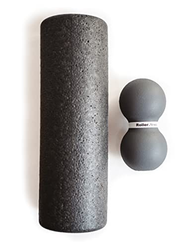 Infinity Roller, Peanut Foam Roller, Large 8-Inch Double Massage Ball Exercise Roller (Gray - Soft) - style: Gray - Soft