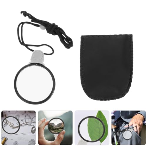 2pcs Portable Neck Hanging Magnifying Glass for Coins Maps and Jewelry Lightweight Design Enhanced Clarity for Prints and Detailed Observations