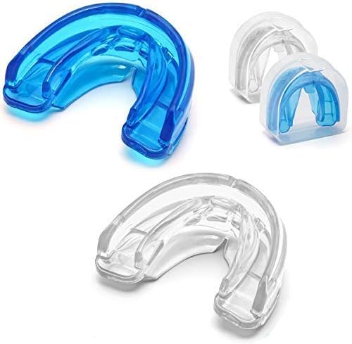 Coolrunner Double Braces Mouth Guard, Youth Sports Athletic Mouth Guards - color: Blue