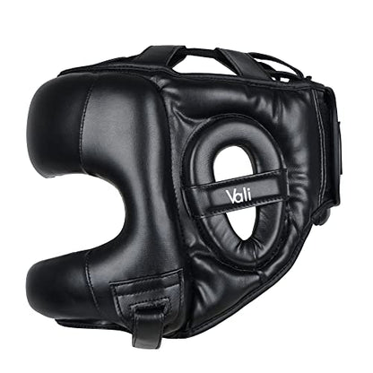 Nista Face Saver Nose Bar Headgear for Boxing & MMA Training - color: Black, size: Large-X-Large