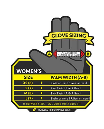 Ironclad Women's Tactical Operator Pro Glove, Stealth Black (1 Pair) - size: Medium
