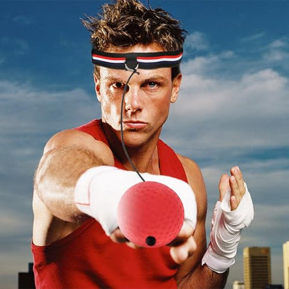 Dioche Boxing Reflex Balls with Adjustable Headband, Multi-Functional Foot Kick Target Speed Punching Pad for Speed and Hand Eye Coordination Training, Boxing