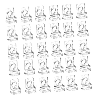 Clear Aquarium Lid Clamps Set - 30 Pieces, for 5mm