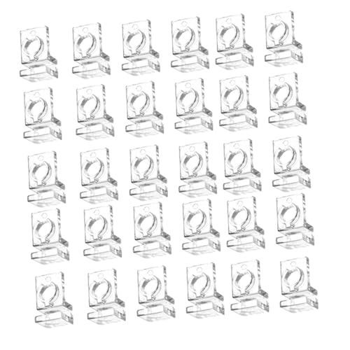 Clear Aquarium Lid Clamps Set - 30 Pieces, for 5mm