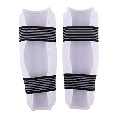 DYNWAVE Professional MMA Sparring Gear Shin Leg Guard for Martial Arts Kickboxing Karate, Universal for Men Women Youth, White, - size: Small