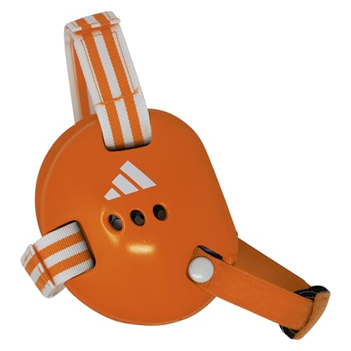 adidas Youth Response Jr. Wrestling Ear Guard - color: Orange/White