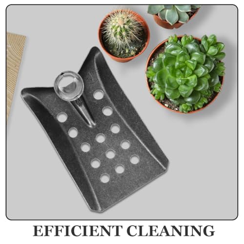 Toddmomy Sewer Shovel Mud Sifting Shovel with 1.5Cm Holes Multi-Use Drain Scoop Tool for Catch Basin Ditch Garden Cleaning 9.44X5.90X5.51 Inch