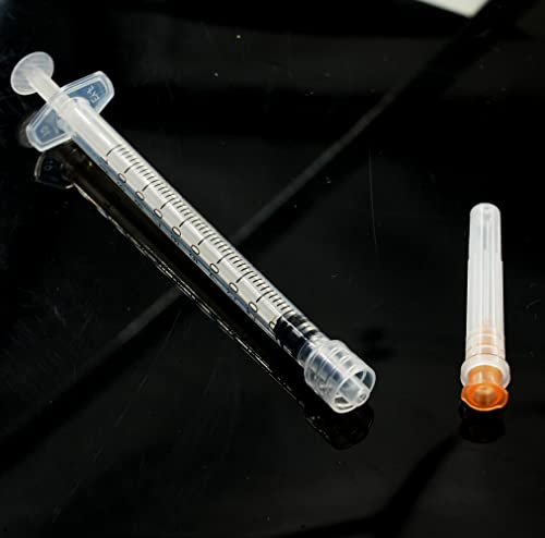 15Pack 1ml/cc Plastic Sterile Syringes with 25Ga and Cap, for Scientific Labs, Industrial Adhesives, Individually Package - style: 15 Pack - 1ml 25G 1.0 Inch