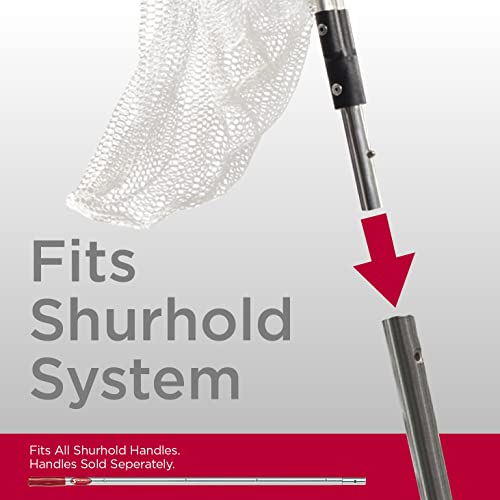 Shurhold Shrimp and Shad Dip Net Shrimp Dip Net for Bait & Minnows, Durable Mesh Hoop, Long Handle for Dock, Pier & Boat Use - 17" x 20" x 30"
