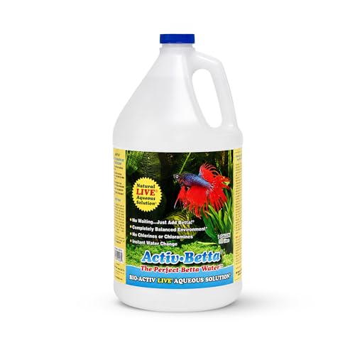 Activ Betta Bio-Activ Live Aqueous Solution – 1 Gallon – Instant Aquarium Cycling, Denitrifying Formula & Trace Elements for Betta Fish Tanks & Freshwater Aquariums