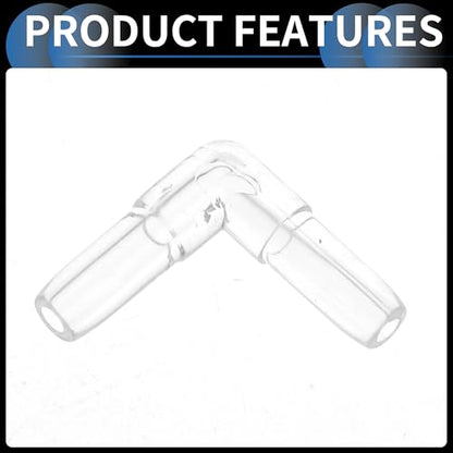 Plastic Hose Barb Fittings, 3/16" L Shaped 2 Way Barb Fitting Plastic Clear, 10 Pcs Elbow L - style: Elbow L