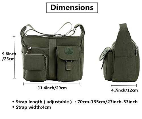 Cross Body Bag Women's Shoulder Bags Multi Pocket Casual Handbag Travel Messenger Bags