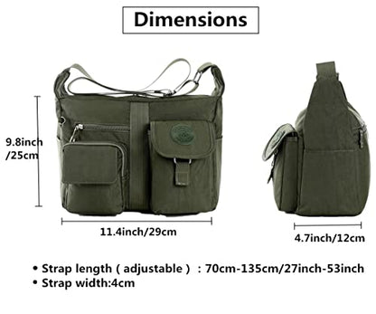 Cross Body Bag Women's Shoulder Bags Multi Pocket Casual Handbag Travel Messenger Bags