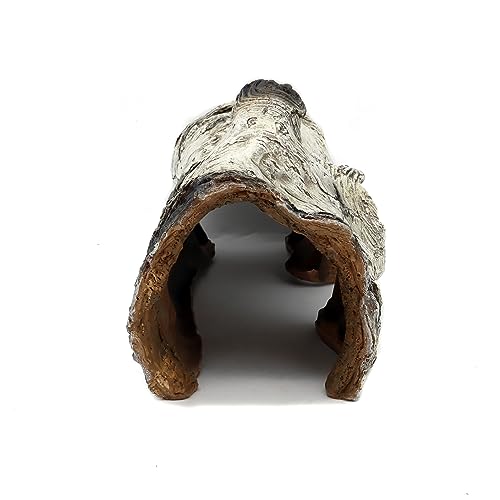 Aquarium Resin Bark Terrarium Decor, Lizard, Snake or Reptile Hide,Lizard, Spider and Aquarium Fish Hide Cave (Medium Bark A)