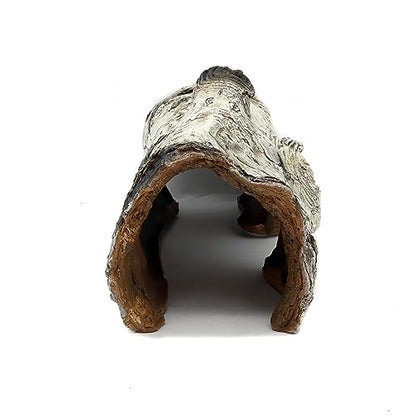 Aquarium Resin Bark Terrarium Decor, Lizard, Snake or Reptile Hide,Lizard, Spider and Aquarium Fish Hide Cave (Medium Bark A)