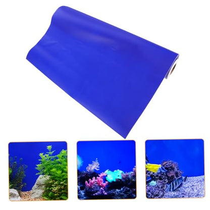 Aquarium Background Sticker: Fish Tank Backdrop Wallpaper Roll PVC Self-Adhesive Sticker Decal for DIY Aquarium Underwater Scenery Decoration