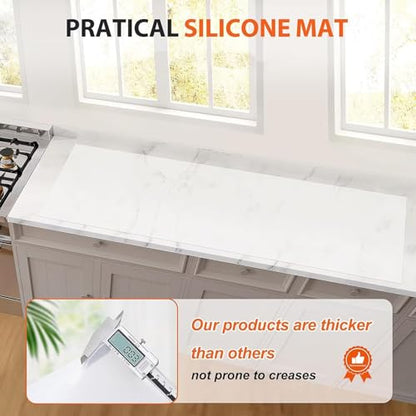9 x 75 Inch Clear Table Cover Protector, Clear Desk Mat Protector, 1mm Silicone Table Cover,Mats on Top of Desks - size: 9in x 75in
