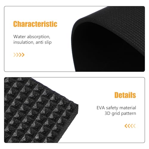 POPETPOP Aquarium Leveling Mat Fish Tank Pad Non-Slip Shock Absorbing Foam Cushion 15.7X11.8X0.24In Durable Bottom Protector for Fish Tank Stability