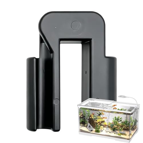 Aquarium Air Tube Holder - Secure Hose Clamp, 2 Pack U Shape Bracket with Adjustment Screw, Durable Acrylic Pliable, Anti Slip Pipe Organizer, for Water Change Siphon Cleaning