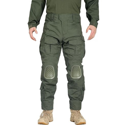 G3 Tactical Knee Pads Army Green | 1 Pair Protective Knee Pads Inserts for Tactical Airsoft Paintball Hunting Combat Military Pants - color: Army green