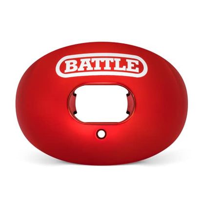 Battle Sports Chrome Oxygen Football Mouthguard - color: Red Chrome
