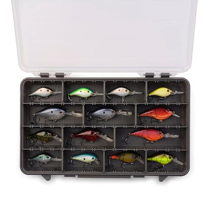 Plano StowAway 3700 Stow Tackle Box, 4 Pack, with Corrosion-Preventive Rustricor, Single Latch Design, Transparent DuraView Lid, Stackable Storage for Fishing Bait, Lures and Gear - size: 3700 4-Pack, style: New Model