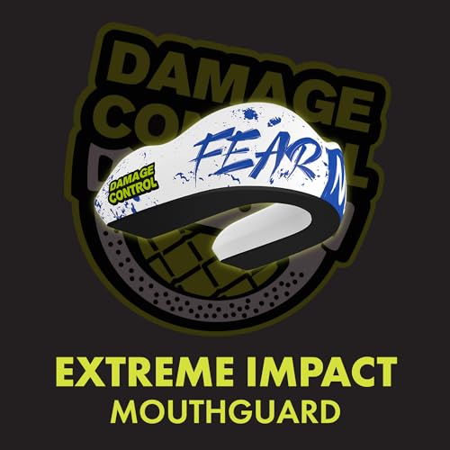 DAMAGE CONTROL Extreme Impact Sports Mouth Guard w/Case – Fear None - color: Fear None, size: Adult