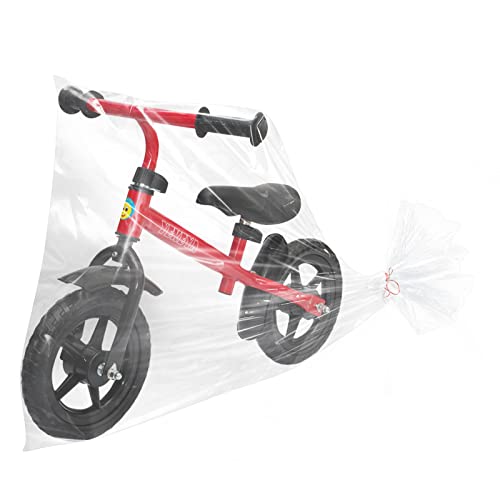 Jumbo Clear Storage Bags, Pack of 6, 40" x 60" XXL Dustproof Plastic Suitcase Bag, Waterproof Storage Bag for Luggage, Chairs, Luggage, Stroller, Kids Bike, Bicycle and Motorbike