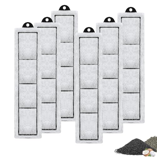 6 Pack RF-S Filter Cartridges Compatible,Replacement Cartridges for Desktop Aquariums with Small Retreat Filters - size: 6 Pack