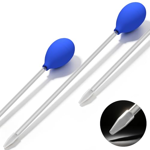 18.5" Coral Food Feeder Pipette for Axolotl Tank, Long Aquarium Spot Feeding Tube for Reef Marine Fish, Aquatic Plant Fertilizer Syringe, Fish Tank Accessories, 2 Pcs