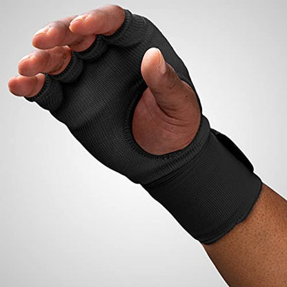 Hayabusa Quick Gel Hand Wrap Boxing Gloves | Slip-On Design, Padded Knuckle Protection, Hook and Loop Closure, Muay Thai Kickboxing, Men and Women, Sparring