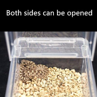 Small Reptile Breeding Box for Reptiles Small Snake Turtle Spiders Geckos Frogs Breeding Box Case Feeding Hatching Container Reptile Tank Terrarium