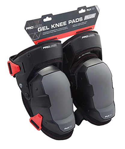 Prolock Impact-Absorbing Gel Knee Pads with Thigh Stabilization, Ideal for Flooring/Roofing, Adjustable (1 pair) - style: Gel Knee Pad PLUS