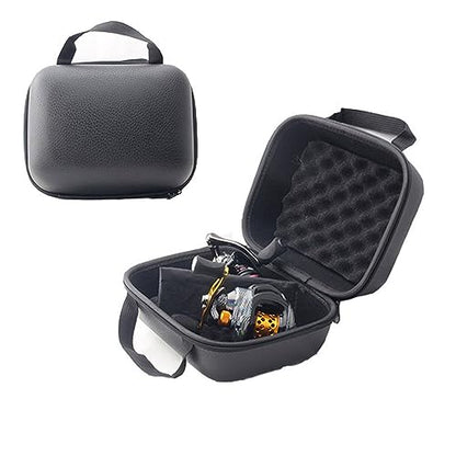 Fishing Reel Bag, Portable Shockproof Waterproof Fishing Reel Protective Case for Baitcasting Drum Spinning Raft Reels(Inner size: 8.26 * 6.29 * 4.72inches) - size: M