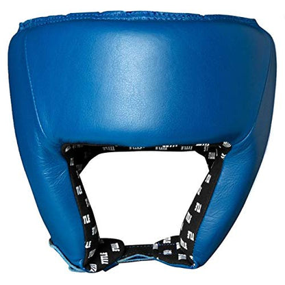 Title USA Boxing Amateur Competition Headgear (Open Face) - Boxing Headgear, MMA Gear, Headgear Boxing Sparring Taekwondo Karate, Boxing Head Gear, Sparring Headgear - color: Blank Blue, size: Large