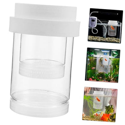 BESPORTBLE 1 Set Floating Fish Fry Incubation Box Aquarium Breeder Hatchery for Betta Guppy Shrimp Efficient Isolation Safe Environment Water Level Stability for Home Professional Use - size: 15.50X12.40X12.40CM
