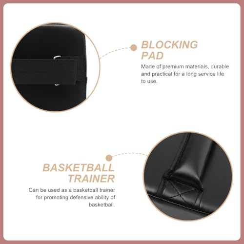Mipcase Football Training Blocking Pad, Sports Training Blocking Mat for Basketball Contact Drills, Wear-Resistant Handheld Blocking Pad, Black