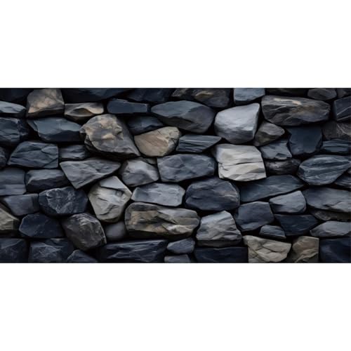 AWERT 36x24 inchesReptile Habitat Background Underwater Stone Aquarium Background Black Stone Decorative Background Rock Wall Nature Landscape Fish Tank Background Decor