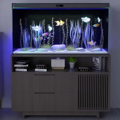 COYOUCO Black Matte Fish Tank Background Static – Static Cling, Opaque PVC Aquarium Sticker, Trim-to-Fit for Freshwater & Saltwater Tanks, Terrariums,40×100cm - size: 40×100cm