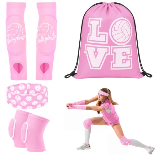 Yinder 4 Pcs Volleyball Accessories - color: Pink, size: Small
