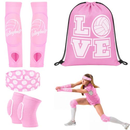 Yinder 4 Pcs Volleyball Accessories - color: Pink, size: Small