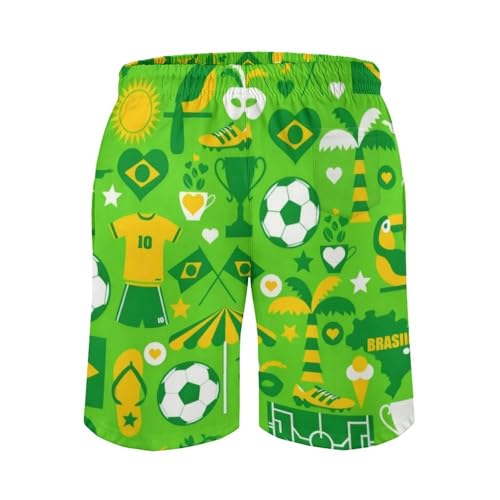 Mens Trunks Breathable Quick Dry Mesh Lining Holiday Party Beach Board Shorts - color: Style-19, size: XX-Large