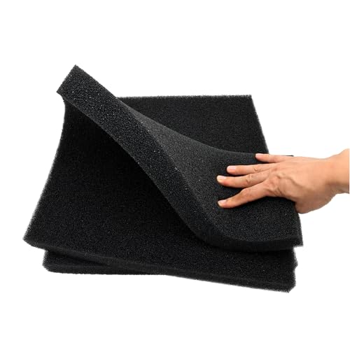 Aquarium Filter Bio Sponge Pad, Foam Sponges Filter Media, Cut fit it Filter Accessories for Fish Tanks and Ponds (18"x18"x1.6" (35PPI) 2 Pack)