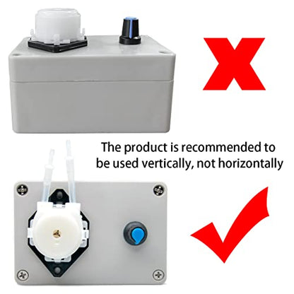 Gikfun 12V Adjustable Peristaltic Dosing Pump Liquid Metering Pump with Adapter for Aquarium Lab Analytical EK1960